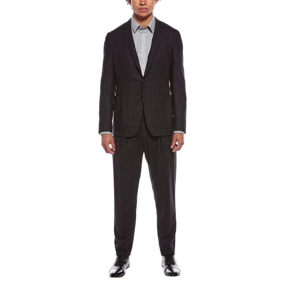 Canali Mens  2Pc Wool Suit, Grey
